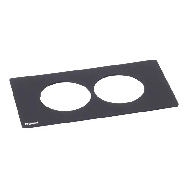 [EMH-P0141] DISQ IN PLAQUE 2 POSTES - NOIR