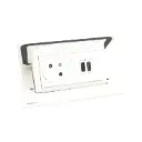 POPUP 4M 1 PRISE 2P+T  + 1USB AC - BLANC