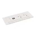 MULTILINK 6 MOD 2 PRISES 2P+T + 1USB AC - BLANC