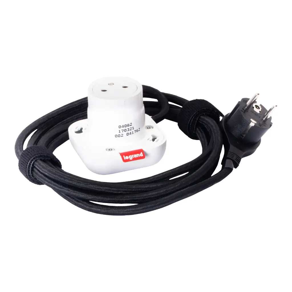 [EMH-P0205] ELECTRON 1 PRISE 2P+T - BLANC 