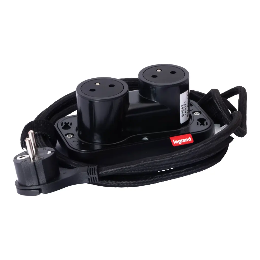 [EMH-P0214] ELECTRON 2 PRISES 2P+T - NOIR