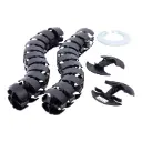 VERTEBRA BUREAU 4 COMPATIMENTS 80cm - NOIR