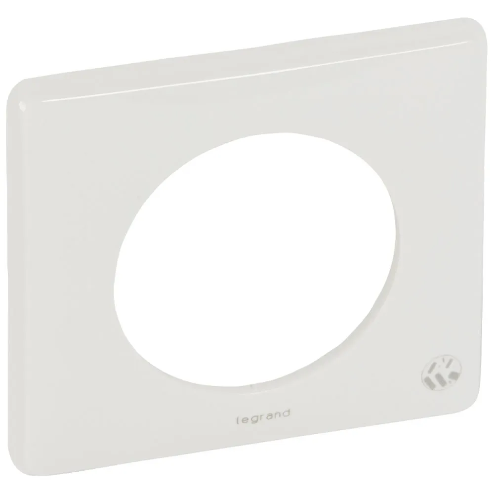[EMH-P2075] PLAQUE CELIANE 1 POSTES BLANC ANTIBACTERIENNE