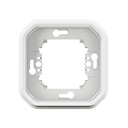 SUPPORT ENCASTRE 1 POSTE PLEXO - BLANC