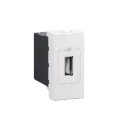 MECANISME PRMOSAIC CHARGEUR 1XUSB 1100mA 1M - BLANC