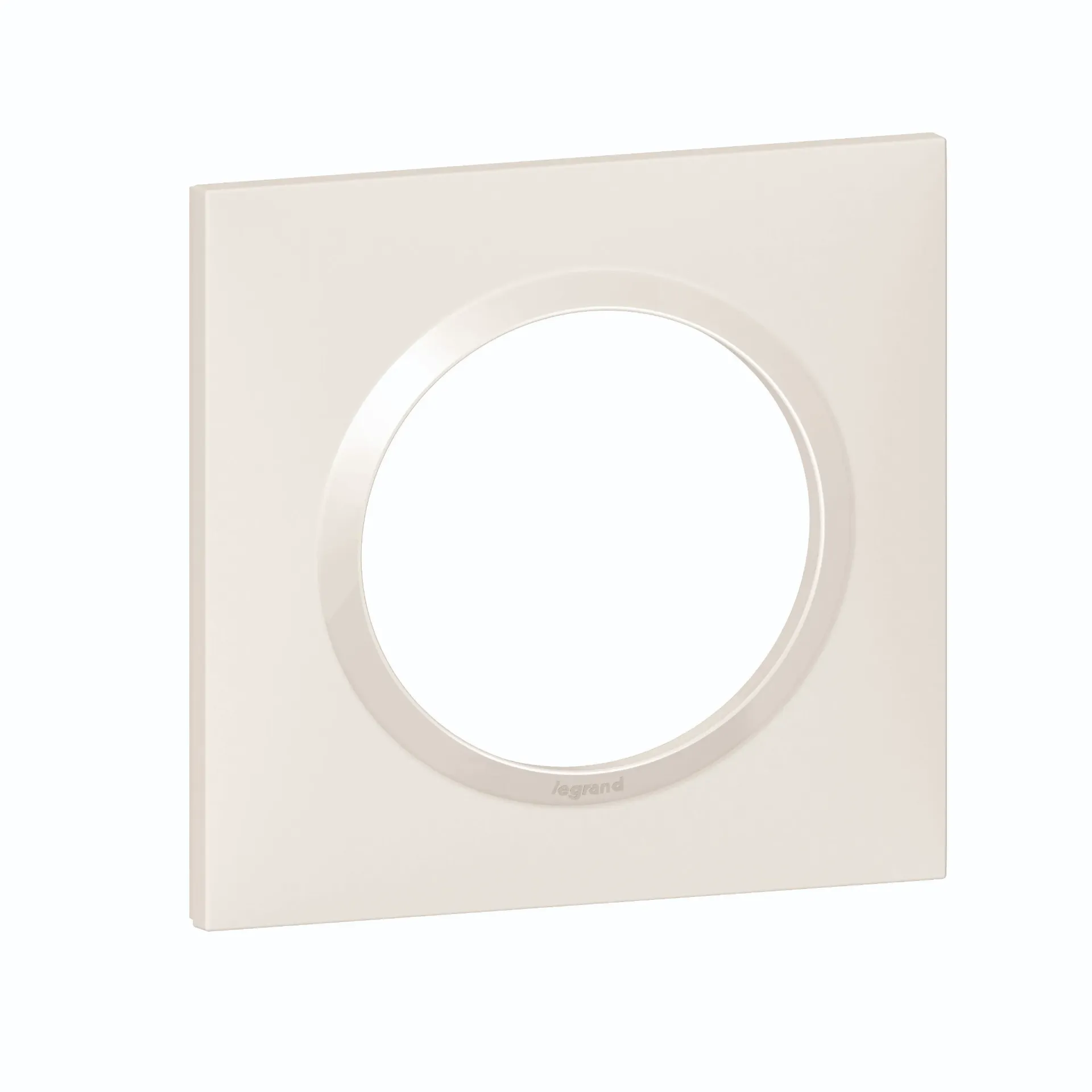 [EMH-P3083]  PLAQUE CARRÉE DOOXIE 1 POSTE FINITION - BLANC