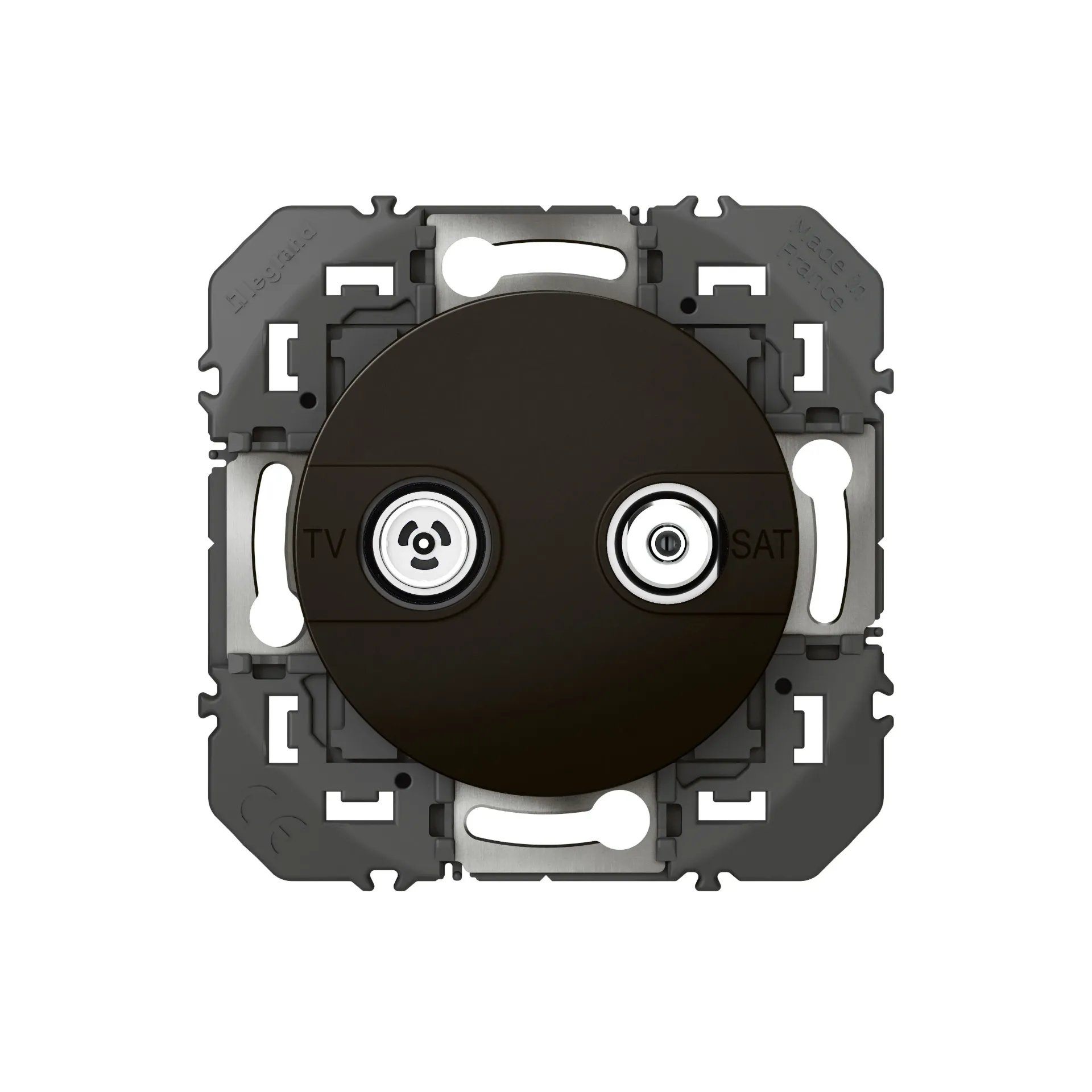 [EMH-P3104]  PRISE TV-SAT ÉTOILE BLINDÉE DOOXIE FINITION NOIR MAT