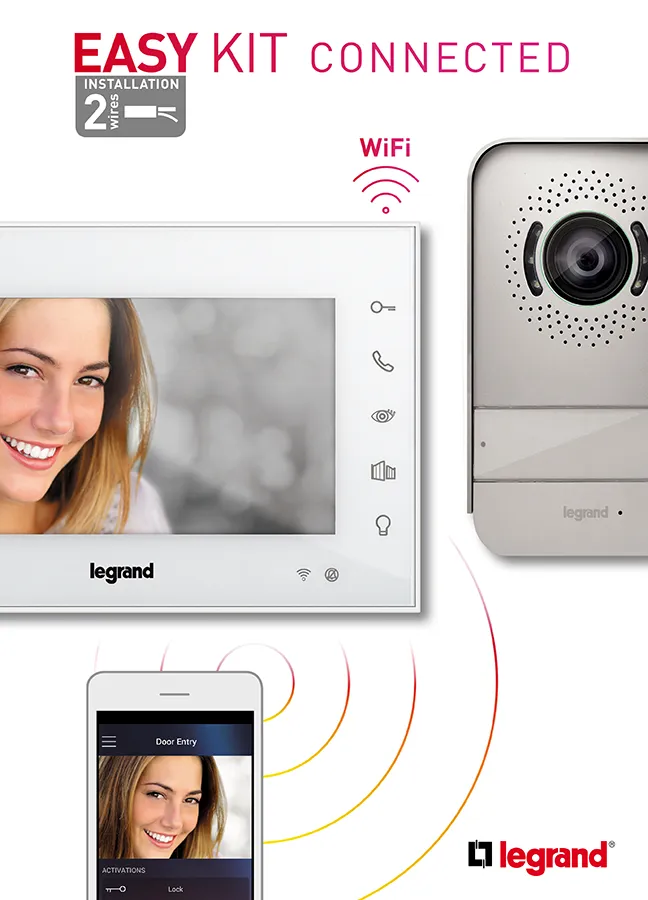 [EMH-P3146] KIT VIDEOPHONE CONNECTE BLANC EASY legrand