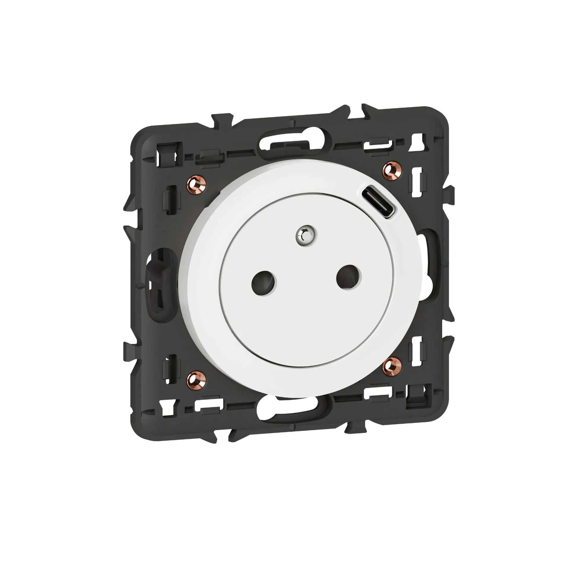 [EMH-P3169] MECANISME CELIANE PRISE DE COURANT 2P+T AVEC CHARGEUR USB TYPE-C legrand - BLANC