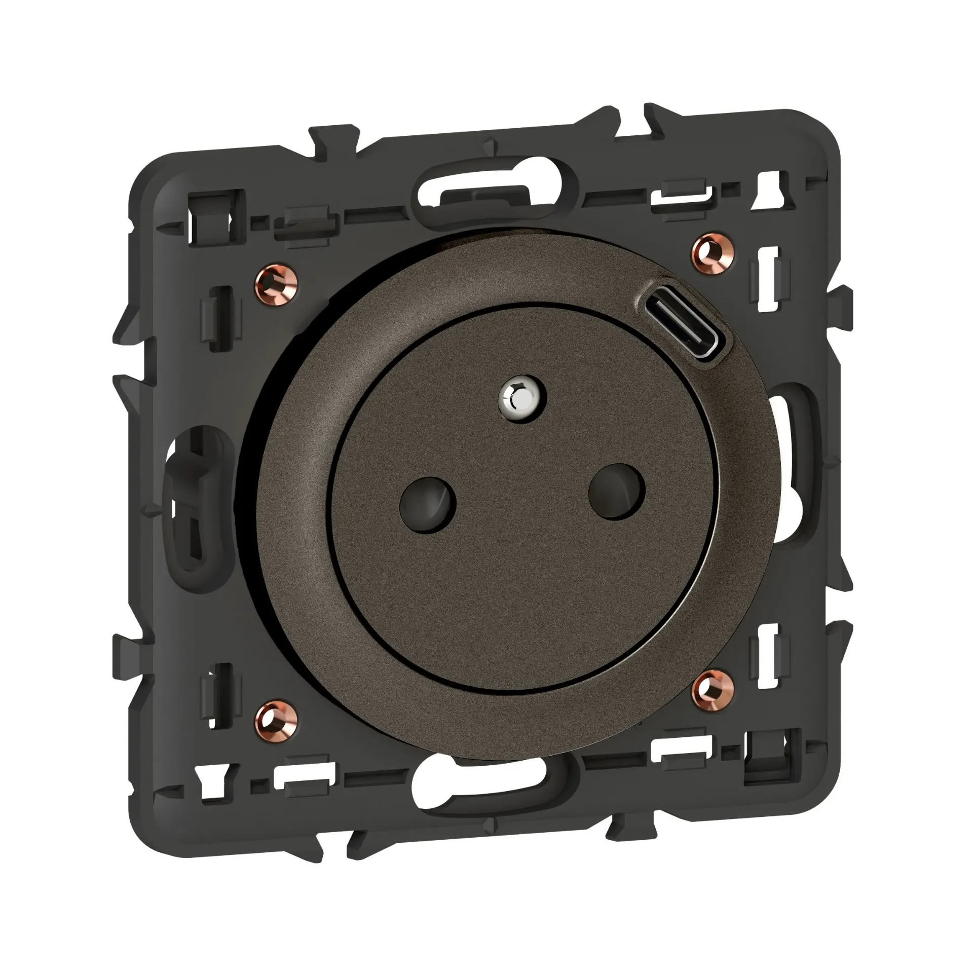 MECANISME CELIANE PRISE DE COURANT 2P+T AVEC CHARGEUR USB TYPE-C legrand - NOIR